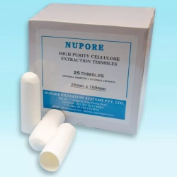 Экстракционные гильзы из целлюлозы (28 мм x 100 мм) NUPORE